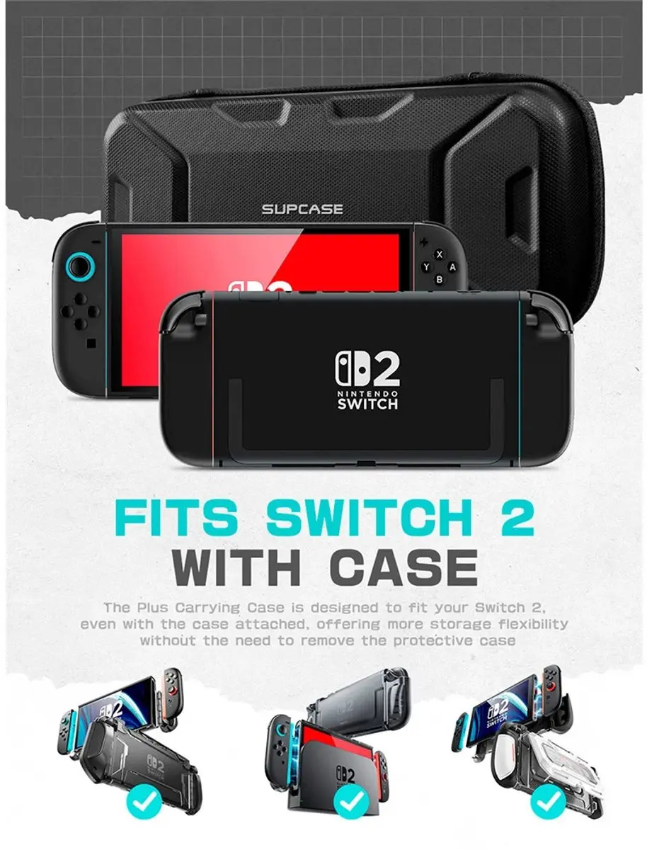 Supcase 13532 Nintendo Switch 2 Hardcase - Zwart
