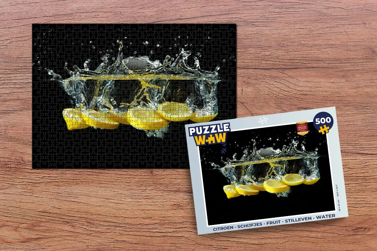 PuzzleWow Citroen Fruit Legpuzzel 500 Stuks - Multicolor