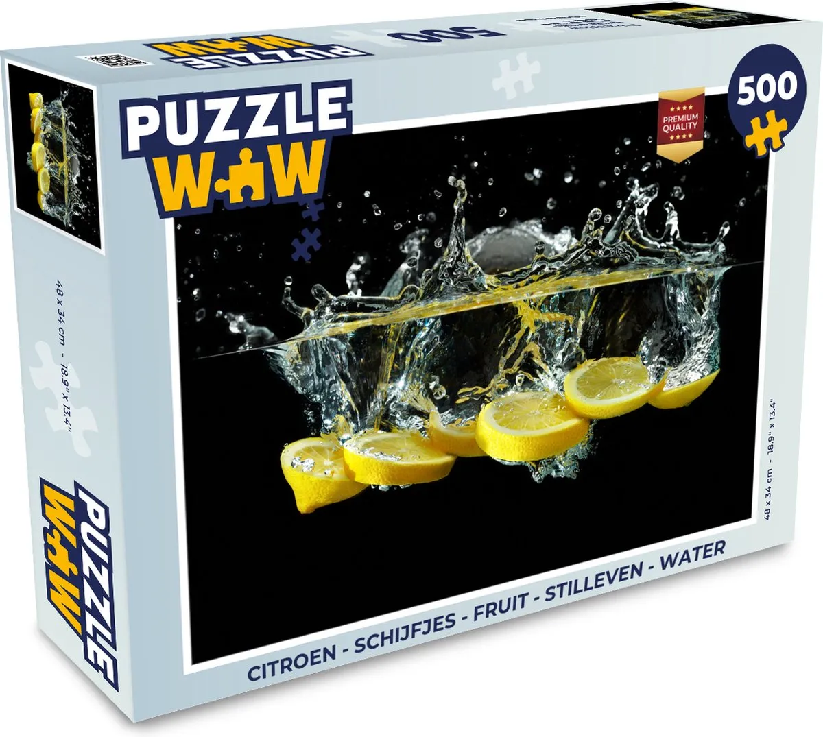 PuzzleWow Citroen Fruit Legpuzzel 500 Stuks - Multicolor