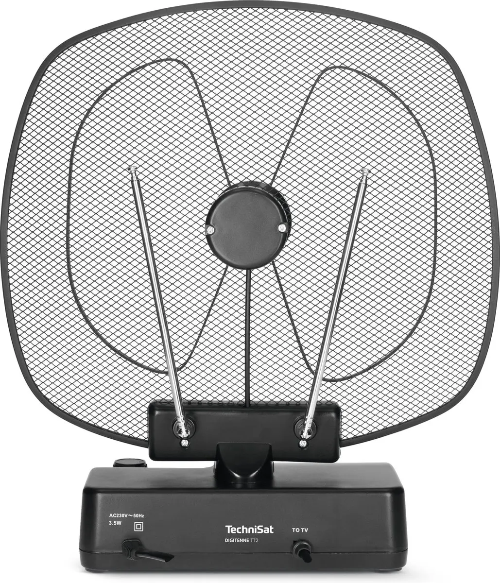 Technisat Digitenne TT2 Actieve DVB-T/T2 Antenne - 30dB - Zwart