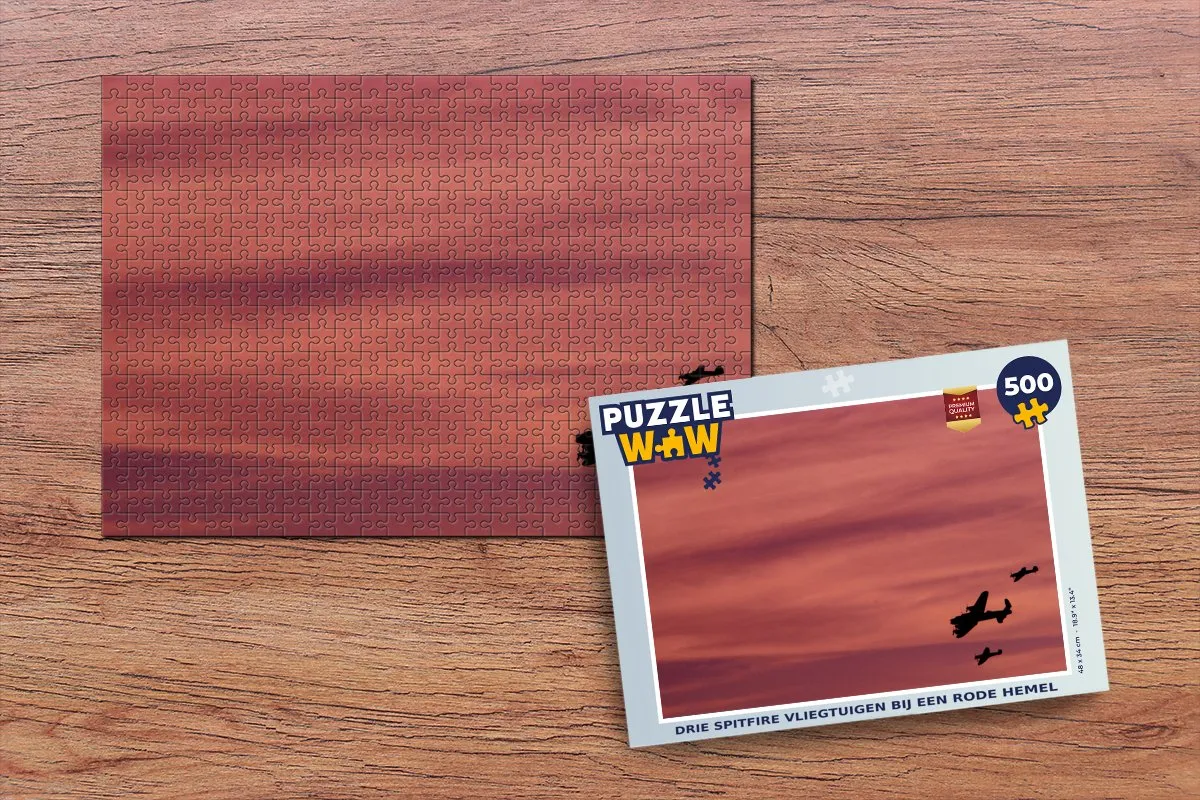 PuzzleWow Spitfire Legpuzzel 500 Stuks - Multicolor