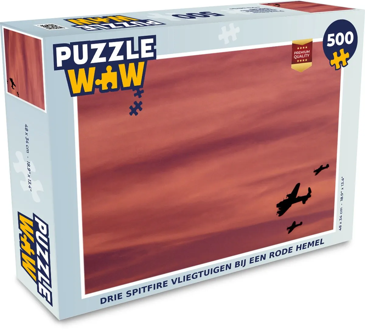 PuzzleWow Spitfire Legpuzzel 500 Stuks