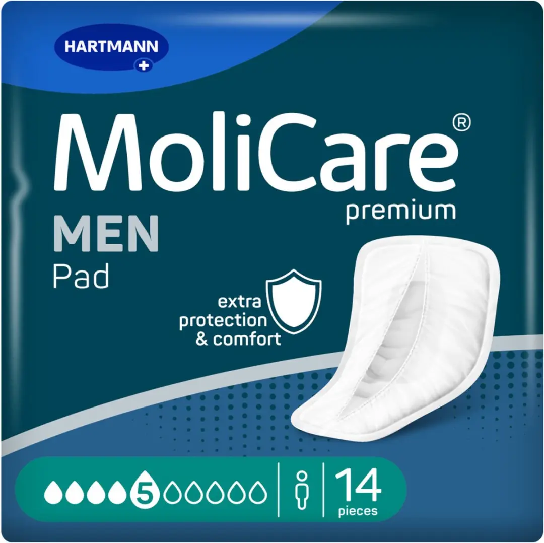 Hartmann Molicare Premium Men Pads 5 Druppels - 14 Stuks - afbeelding 6 van 6
