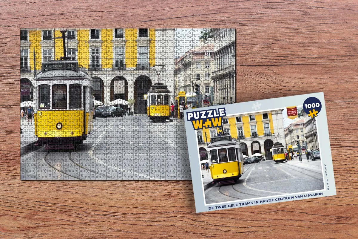 PuzzleWow Legpuzzel Lissabon 1000 Stuks