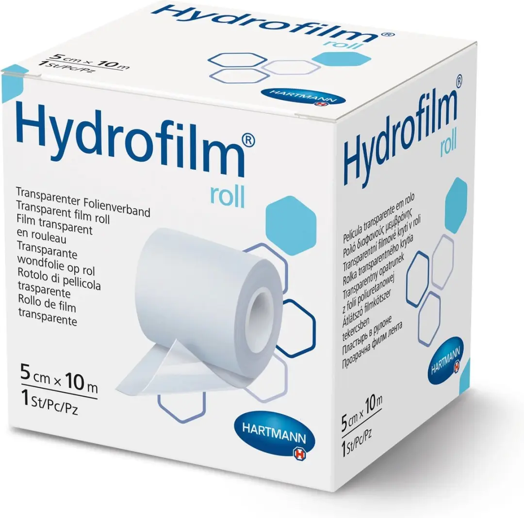 Hartmann Hydrofilm Transparante Folie 10cm x 10m - Blauw