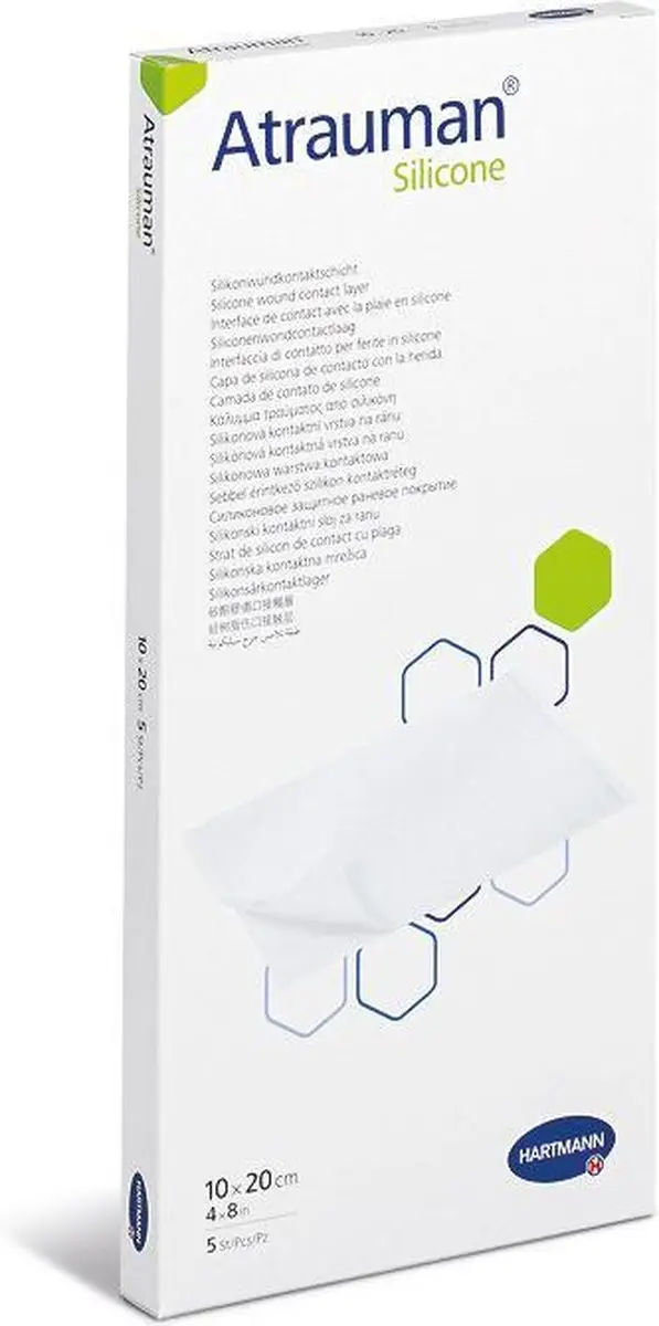 Hartmann Atrauman Silicone Wondcontactlaag 7,5x10cm - 5 Stuks