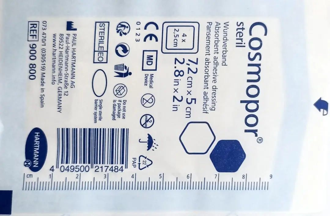 Hartmann Cosmopor Wondverband 20x8cm Steriel - 25 Stuks - afbeelding 3 van 6