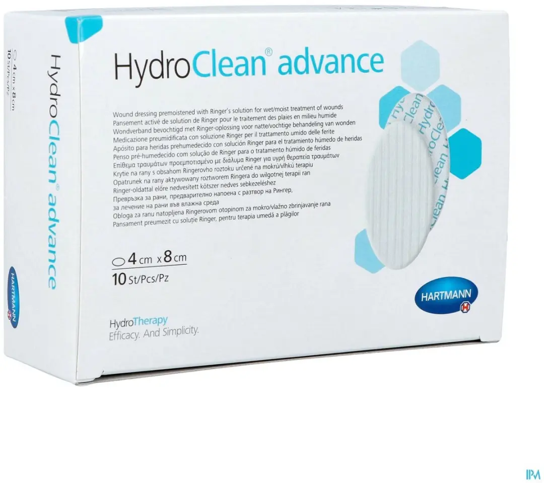 Hartmann Hydroclean Advance Ovaal 4x8cm - 10 Stuks