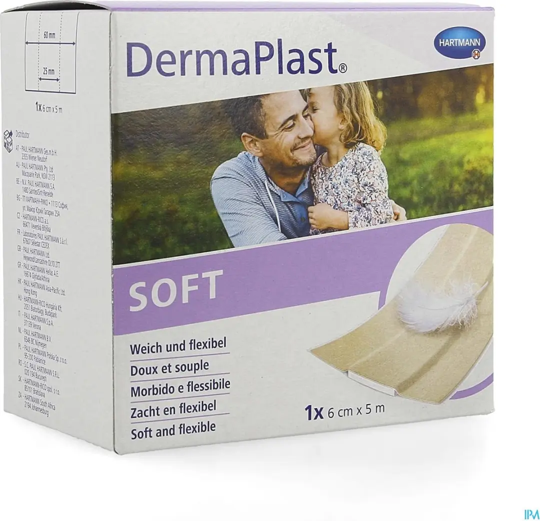 Hartmann Dermaplast Soft Wondpleister 5m x 6cm