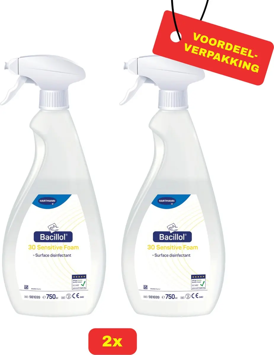 2 x Bacillol® 30 Sensitive Foam van Hartmann