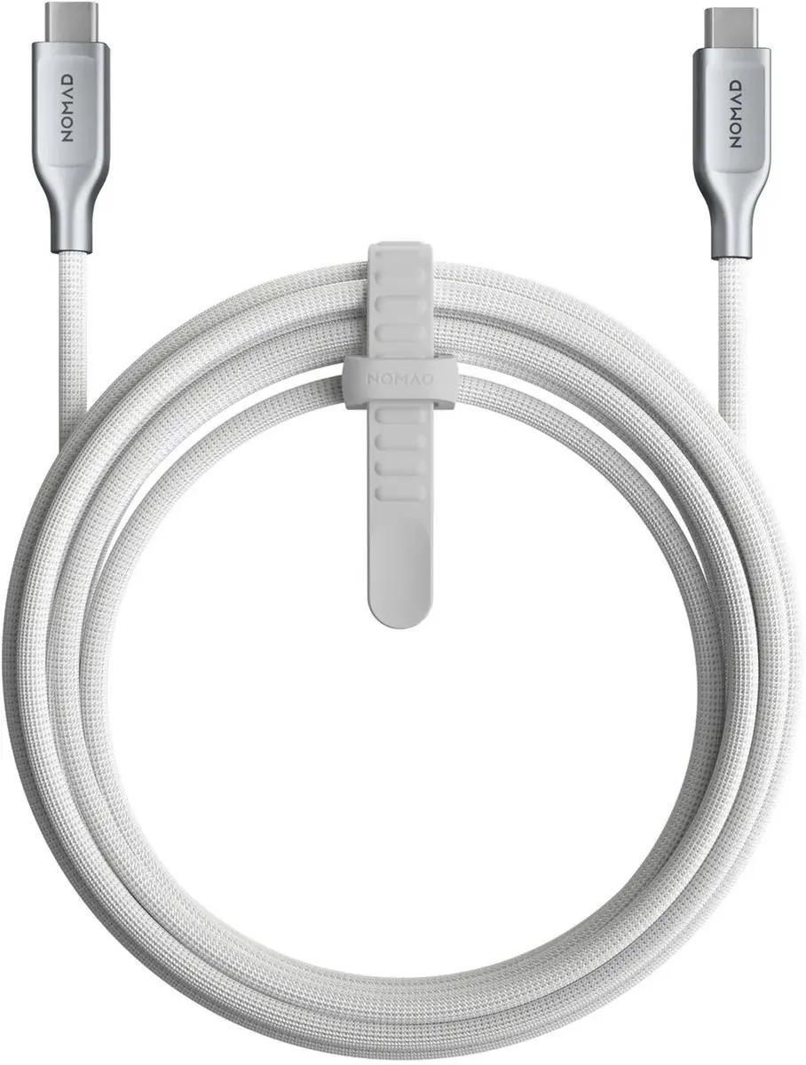 Nomad Kevlar-Kabel, Usb-C Naar Usb-C, 3,0 M, Wit