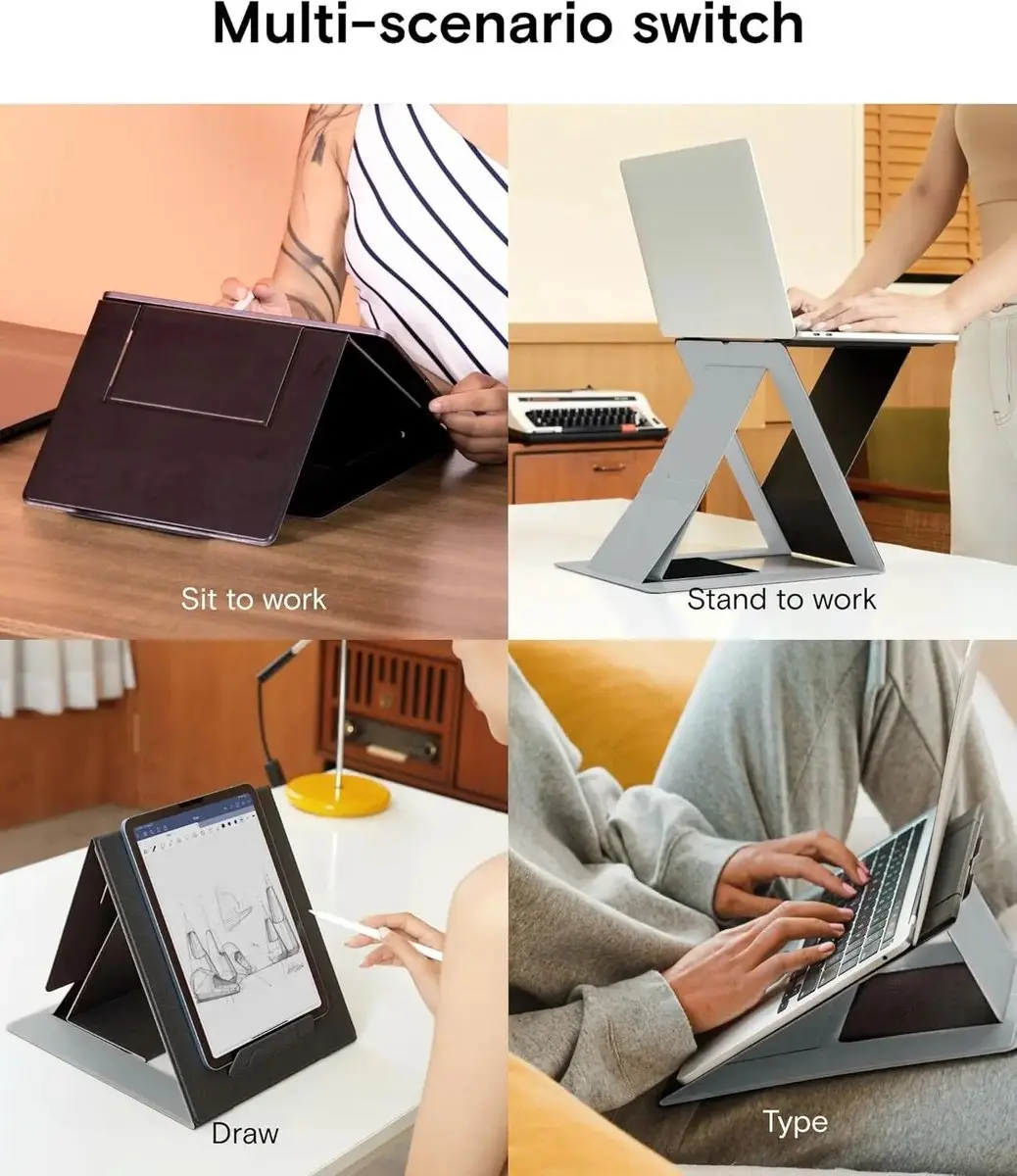 MOFT Opvouwbare Laptopstandaard 17 Inch - Zwart