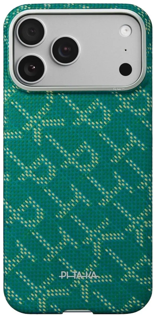 Pitaka Ultra Slim Hoesje iPhone 17 Pro KI1701PTK - MagSafe - Aramidevezel - Groen