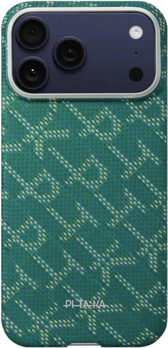 Pitaka Ultra Slim Hoesje iPhone 17 Pro KI1701PTK - MagSafe - Aramidevezel - Groen