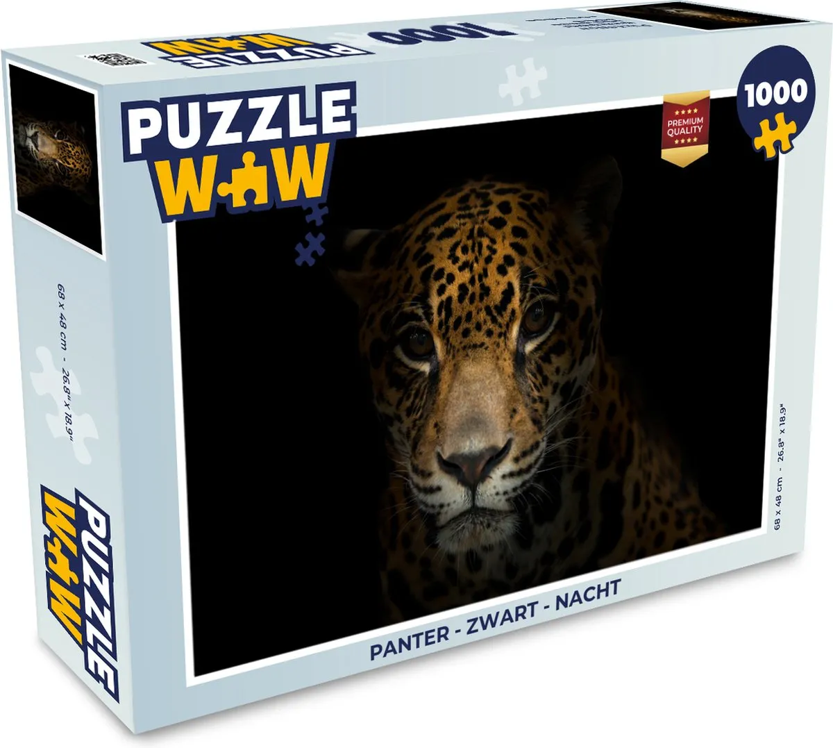 Puzzel Panter - Zwart - Nacht - Legpuzzel - Puzzel 1000 stukjes volwassenen