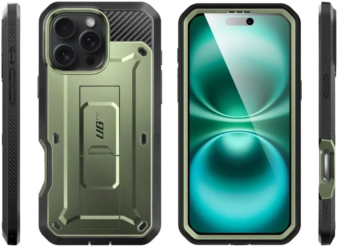 Supcase Unicorn Beetle Pro BACK-SPC-PRO-GN-16P Hoesje - iPhone 16 Pro Groen