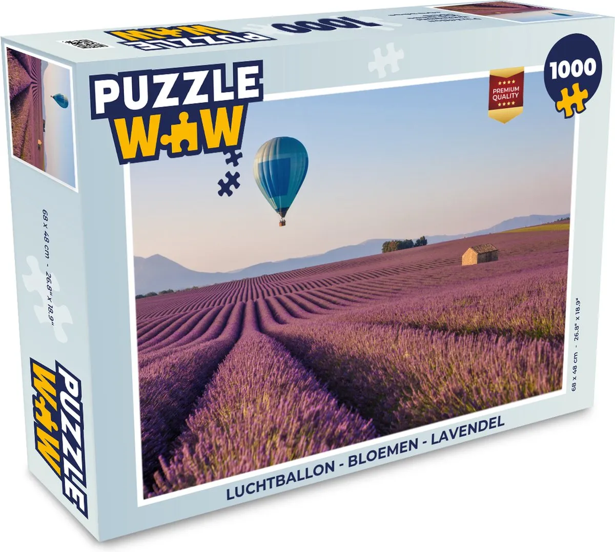 PuzzleWow Bloemen Lavendel Legpuzzel 1000 Stuks