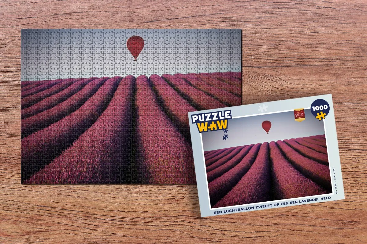 PuzzleWow Bloemen Lavendel Legpuzzel 1000 Stuks