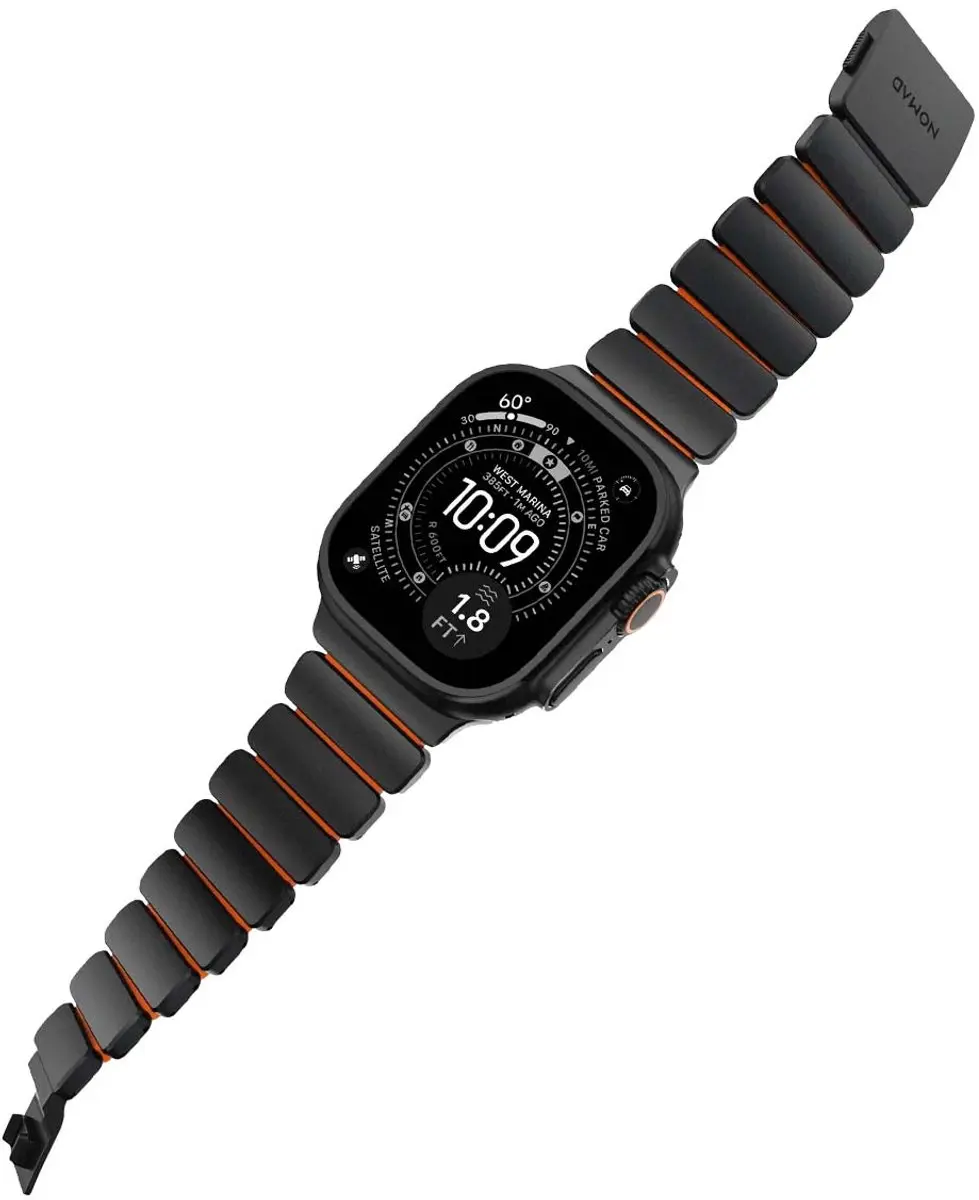 NOMAD Stratos Horlogeband - Oranje - 45/46/49mm - Apple Watch