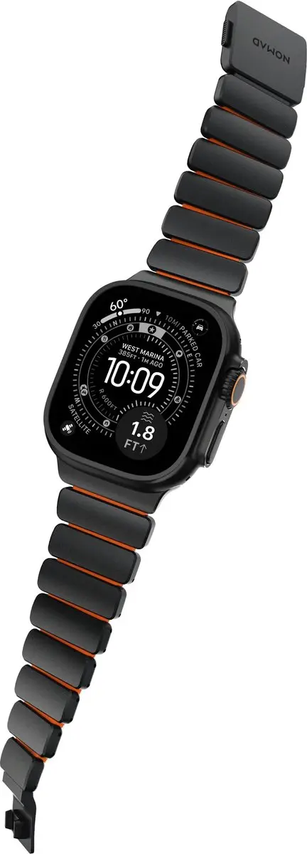 NOMAD Stratos Horlogeband - Oranje - 45/46/49mm - Apple Watch