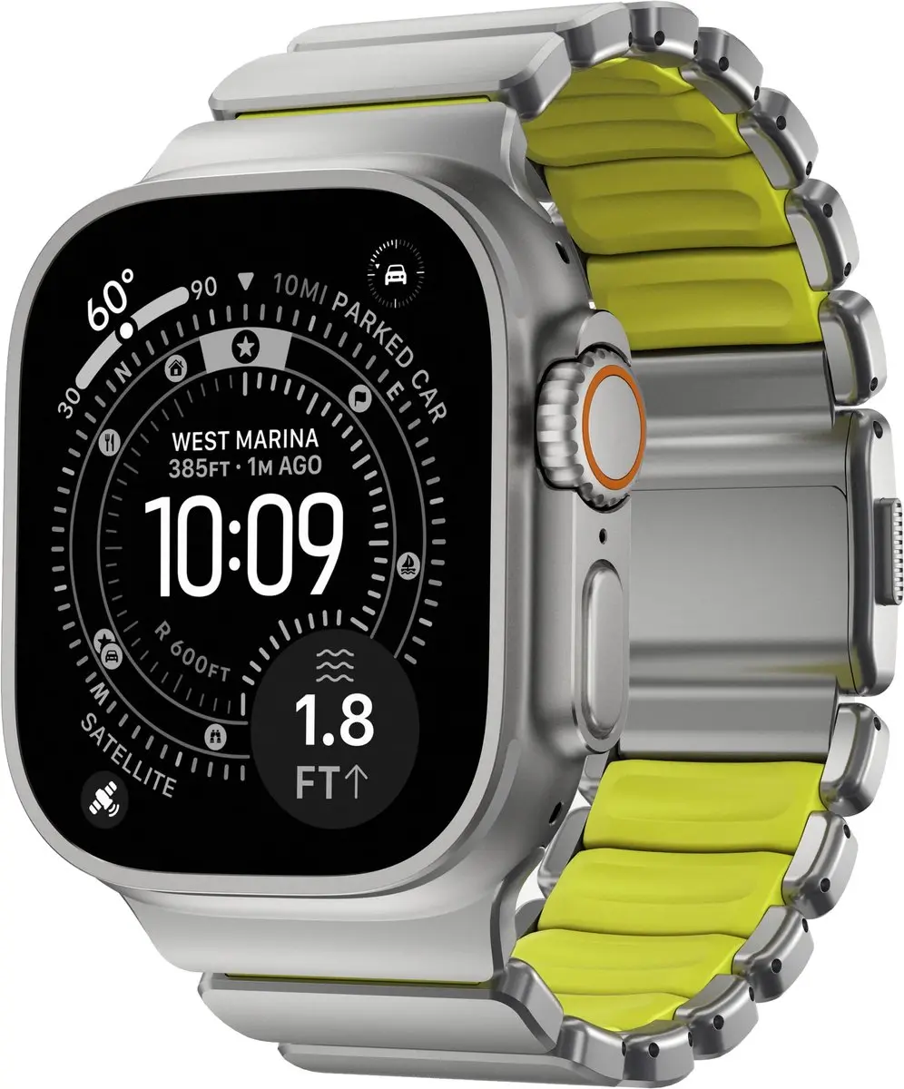 NOMAD Stratos Horlogeband Natural Hardware 45-49mm