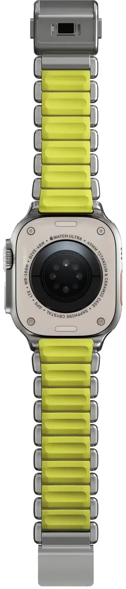 NOMAD Stratos Horlogeband Natural Hardware 45-49mm - Geel