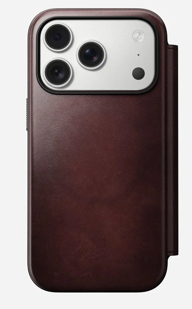 NOMAD Horween Folio NM011833858 iPhone 17 Pro Hoes - 3 Stuks - Bruin