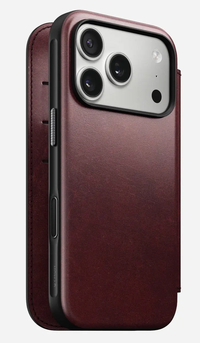NOMAD Horween Folio NM011833858 iPhone 17 Pro Hoes - 3 Stuks - Bruin