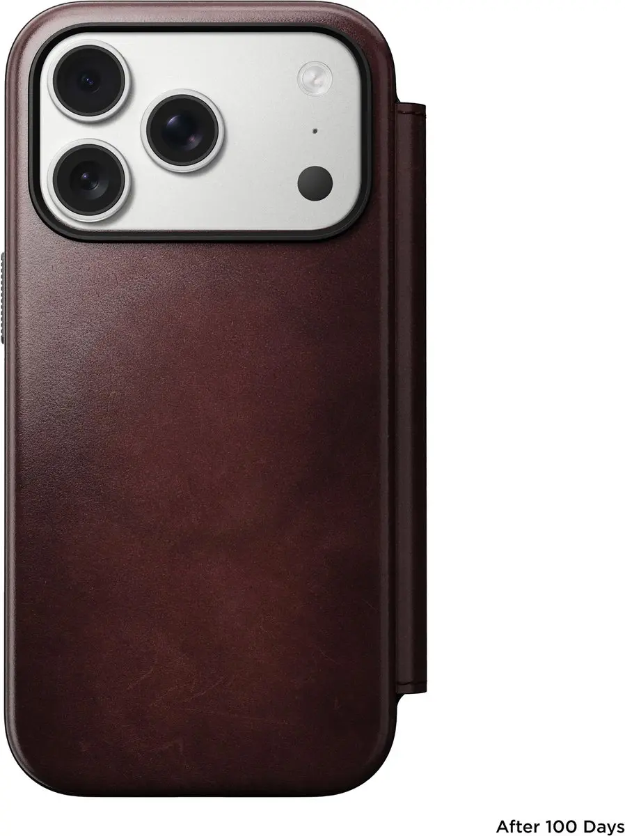 NOMAD Horween Folio NM011833858 iPhone 17 Pro Hoes - 3 Stuks - Bruin