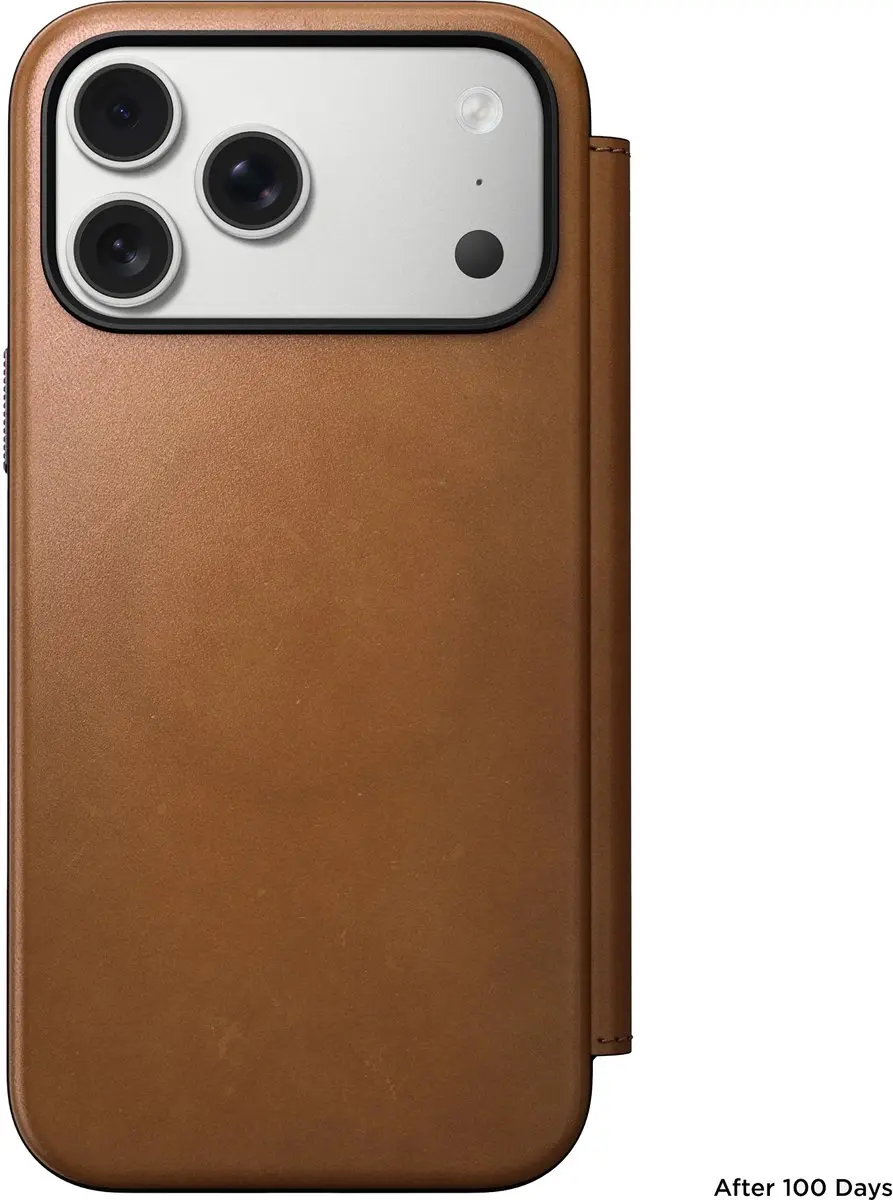 NOMAD Modern Lederen Folio iPhone 17 Pro Max 114688114040 - Bruin