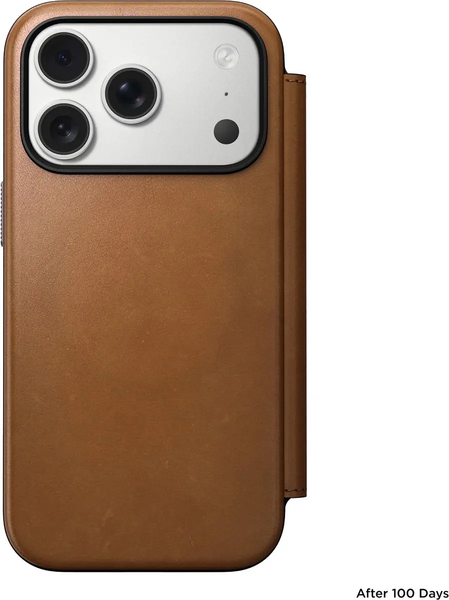 NOMAD Modern Lederen Folio iPhone 17 Pro 114683118I8I - Bruin