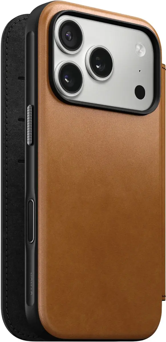 NOMAD Modern Lederen Folio iPhone 17 Pro 114683118I8I - Bruin