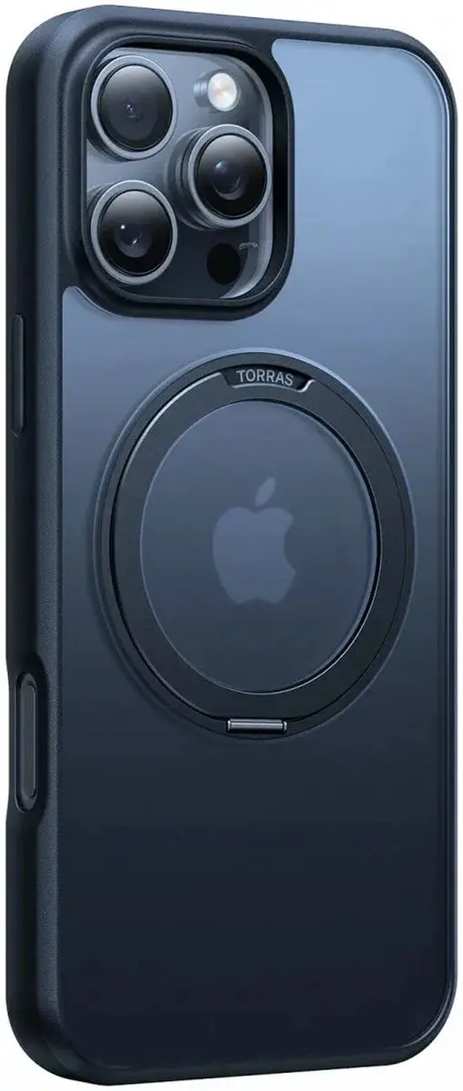Torras UPro Ostand Pro iPhone 16 Pro Hoesje - MagSafe - Zwart
