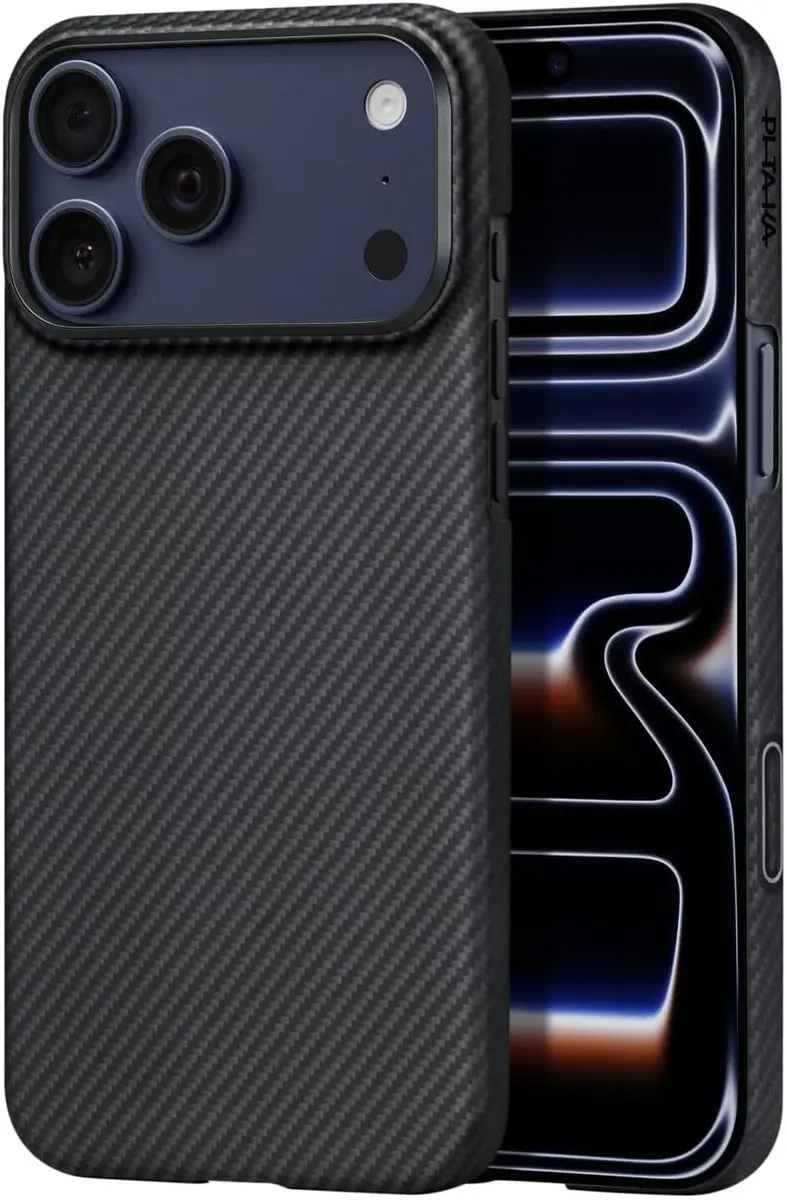 Pitaka Ultra-Slim Hoesje iPhone 17 Pro Max - 600D Aramidevezel - Zwart