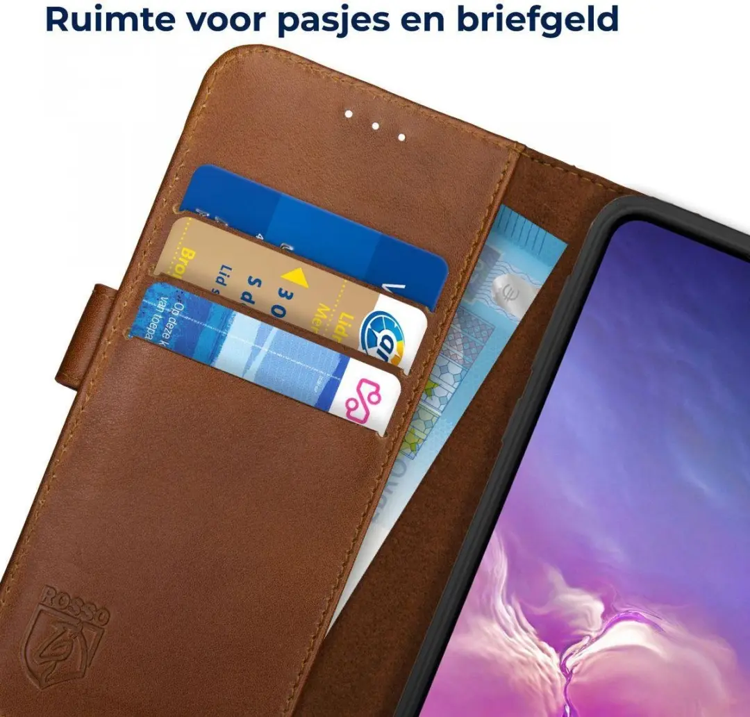 Rosso Deluxe Book Case Samsung Galaxy S10e - Bruin
