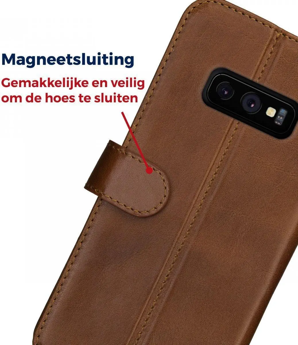 Rosso Deluxe Book Case Samsung Galaxy S10e - Bruin