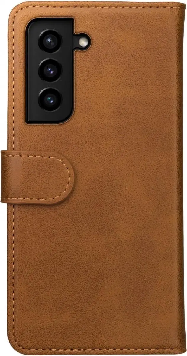 Rosso Element Book Case Wallet Samsung Galaxy S21 Plus - 3 Pasjes - Lichtbruin
