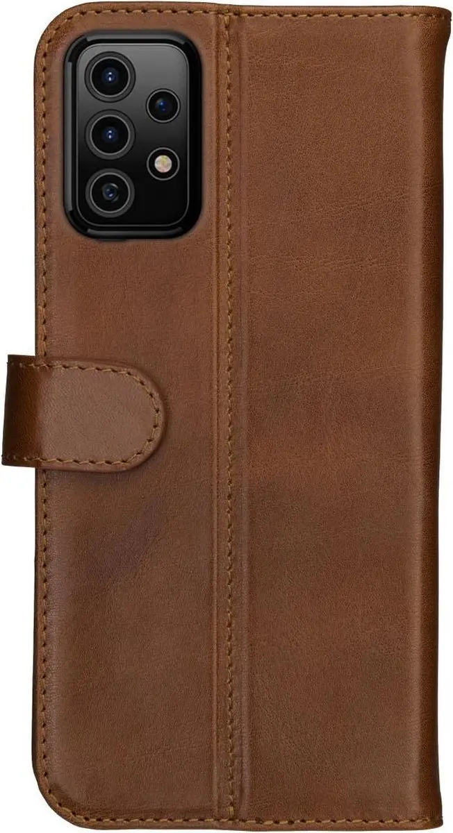 Rosso Deluxe Book Case Samsung Galaxy A52/A52S - 3 Pasjes Bruin