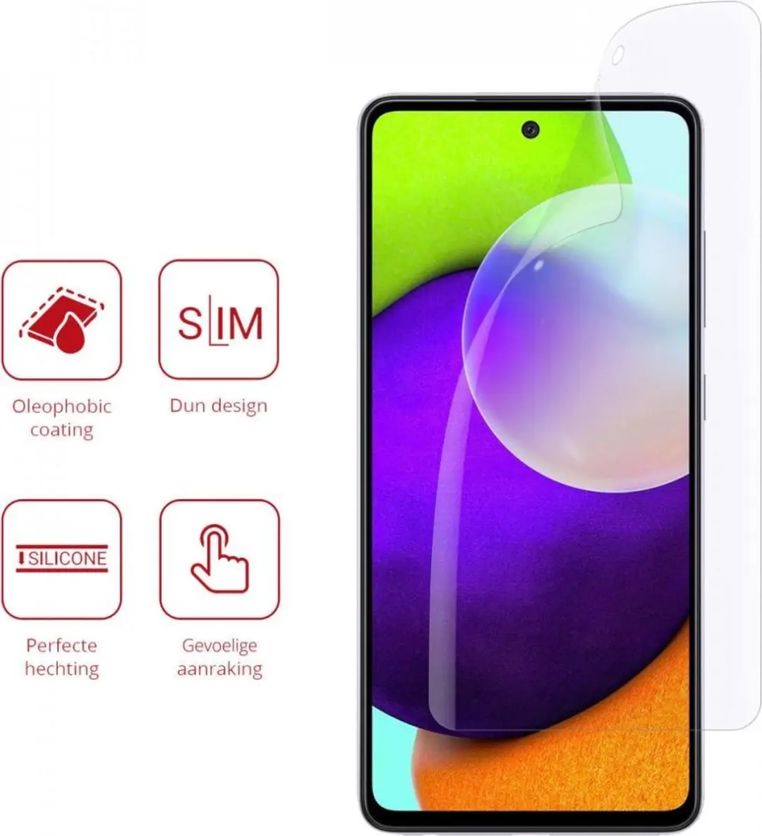 Rosso Ultra Clear Beschermfolie Samsung Galaxy A52 - 2 Stuks
