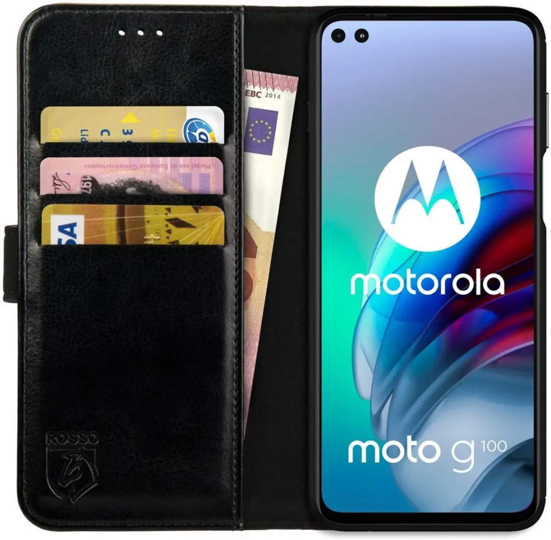Rosso Element Book Case Wallet Moto G100