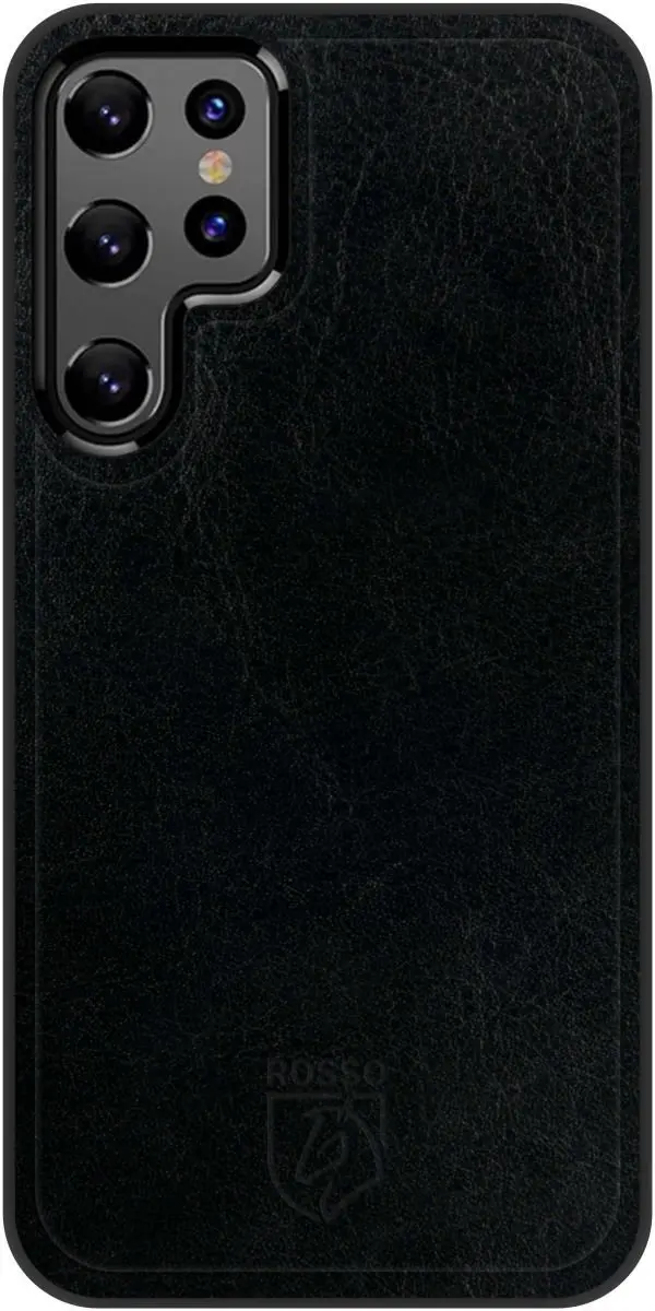 Rosso Element 2-in-1 Hoesje Samsung Galaxy S22 Ultra - 3 Pasjes - Zwart