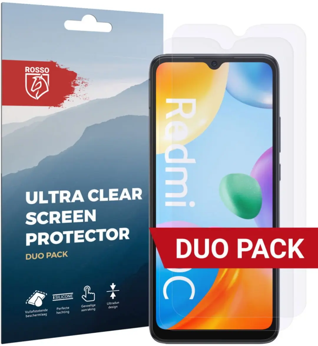 Rosso Screen Protector Ultra Clear voor Xiaomi Redmi 10C