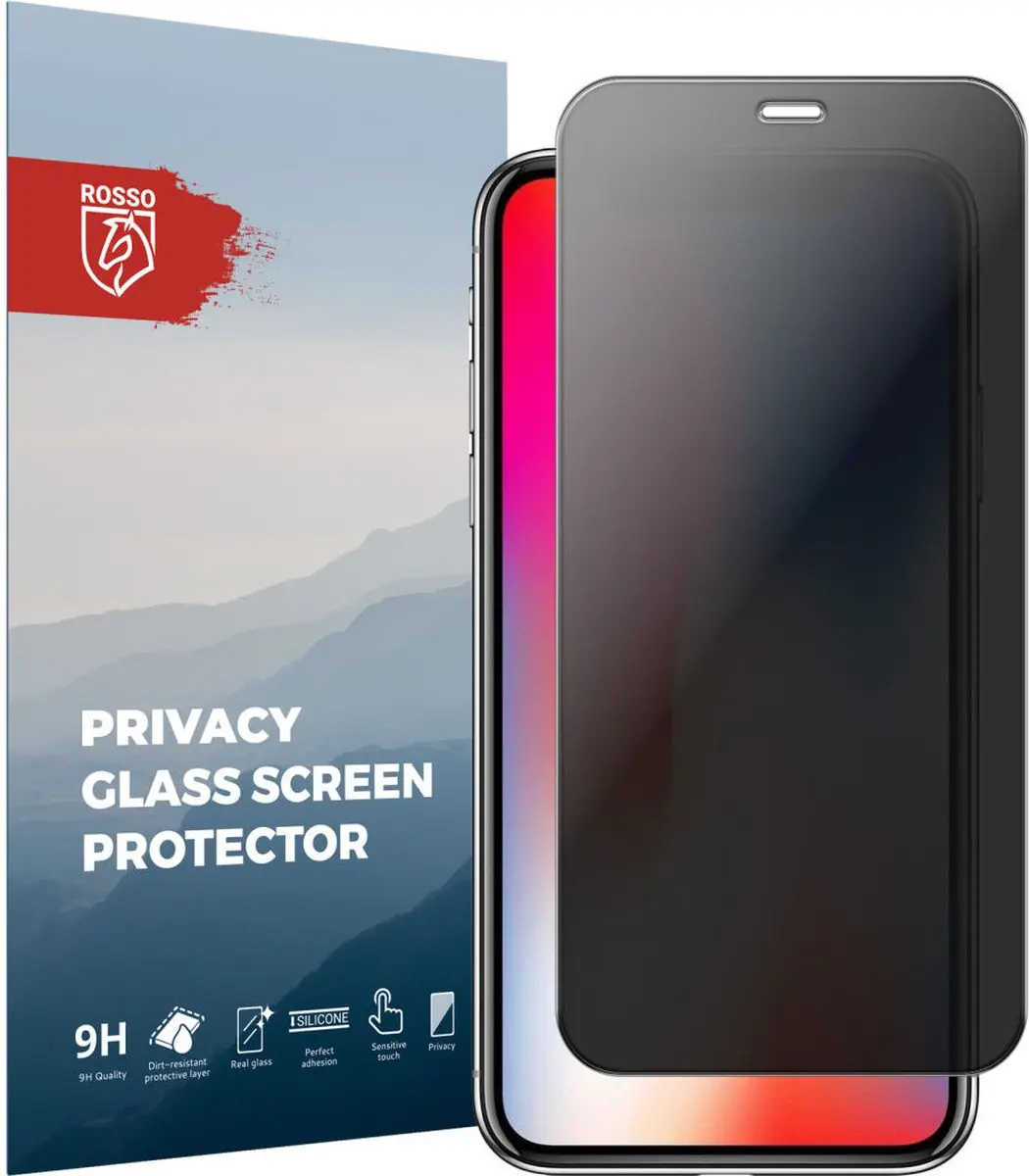 Rosso 9H Privacy Tempered Glass iPhone Xs