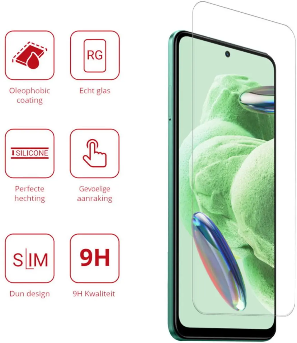 Rosso 9H Tempered Glass Beschermer Xiaomi Redmi Note 12 5G/Poco X5
