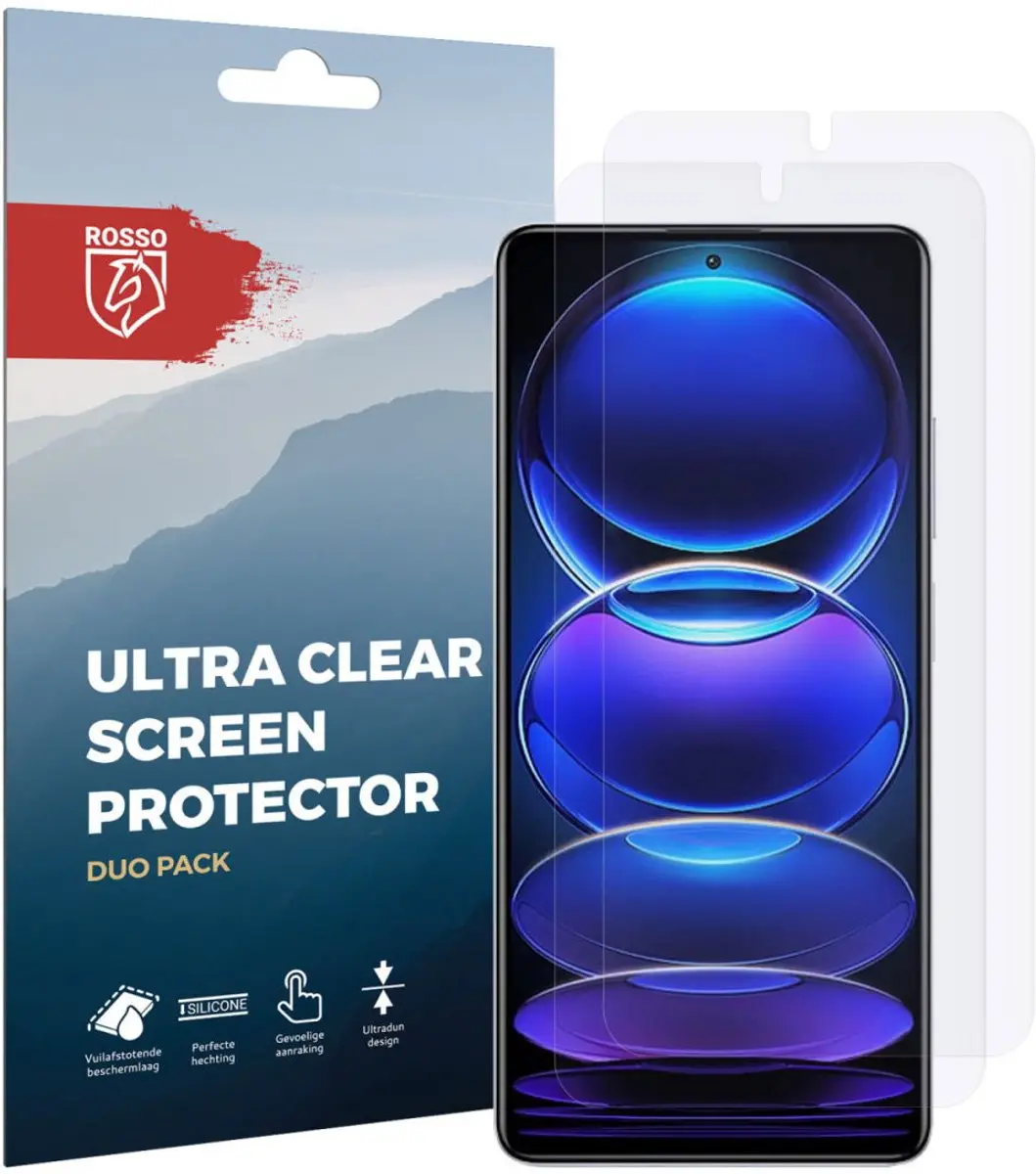 Rosso Xiaomi Redmi Note 12 Pro+ Ultra Clear Schermbeschermer - 2 Stuks