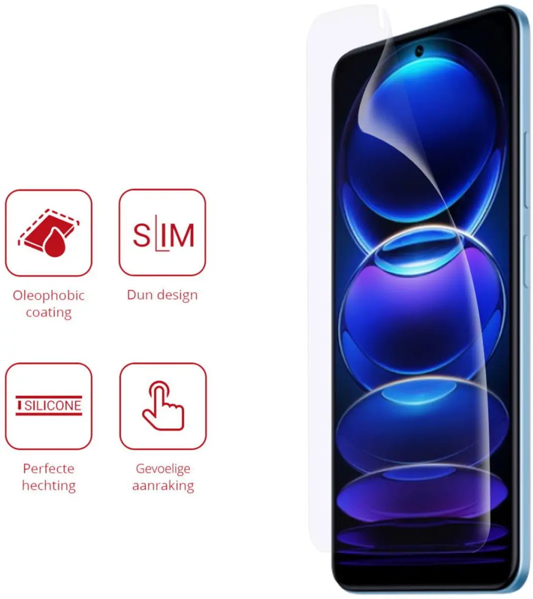 Rosso Xiaomi Redmi Note 12 Pro+ Ultra Clear Schermbeschermer - 2 Stuks