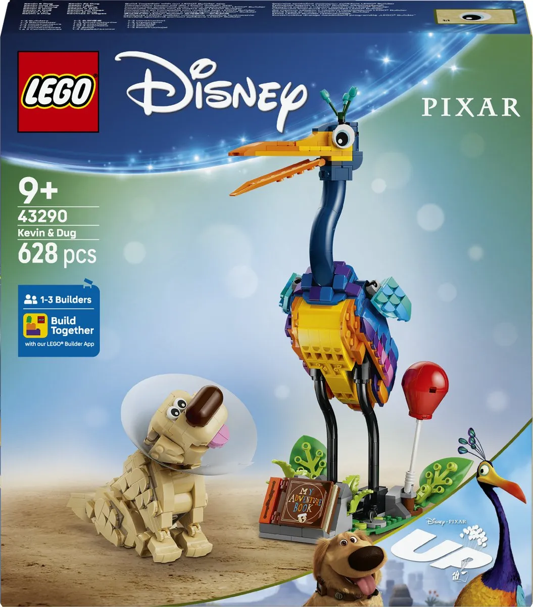 LEGO Disney Kevin en Dug 43290 - 628 Stukken - Multicolor