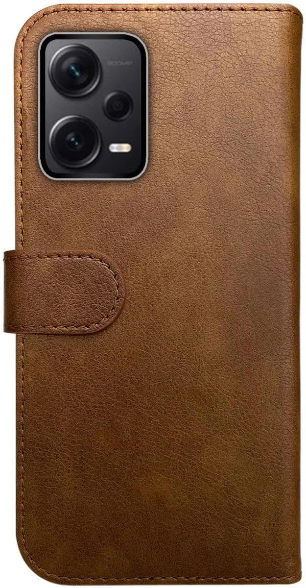 Rosso Element Xiaomi Redmi Note 12 Pro Hoesje Wallet - 3 Pasjes - Bruin