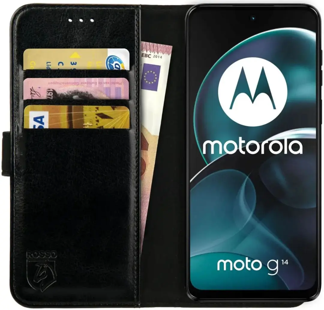 Rosso Element Book Case Wallet Moto G14