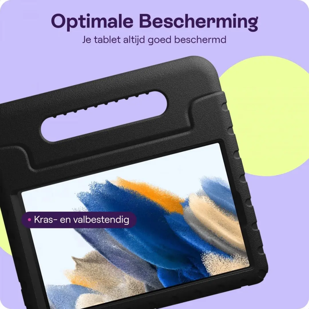 HappyCase Kinder Tablethoes Samsung Galaxy Tab A7 Lite - Zwart
